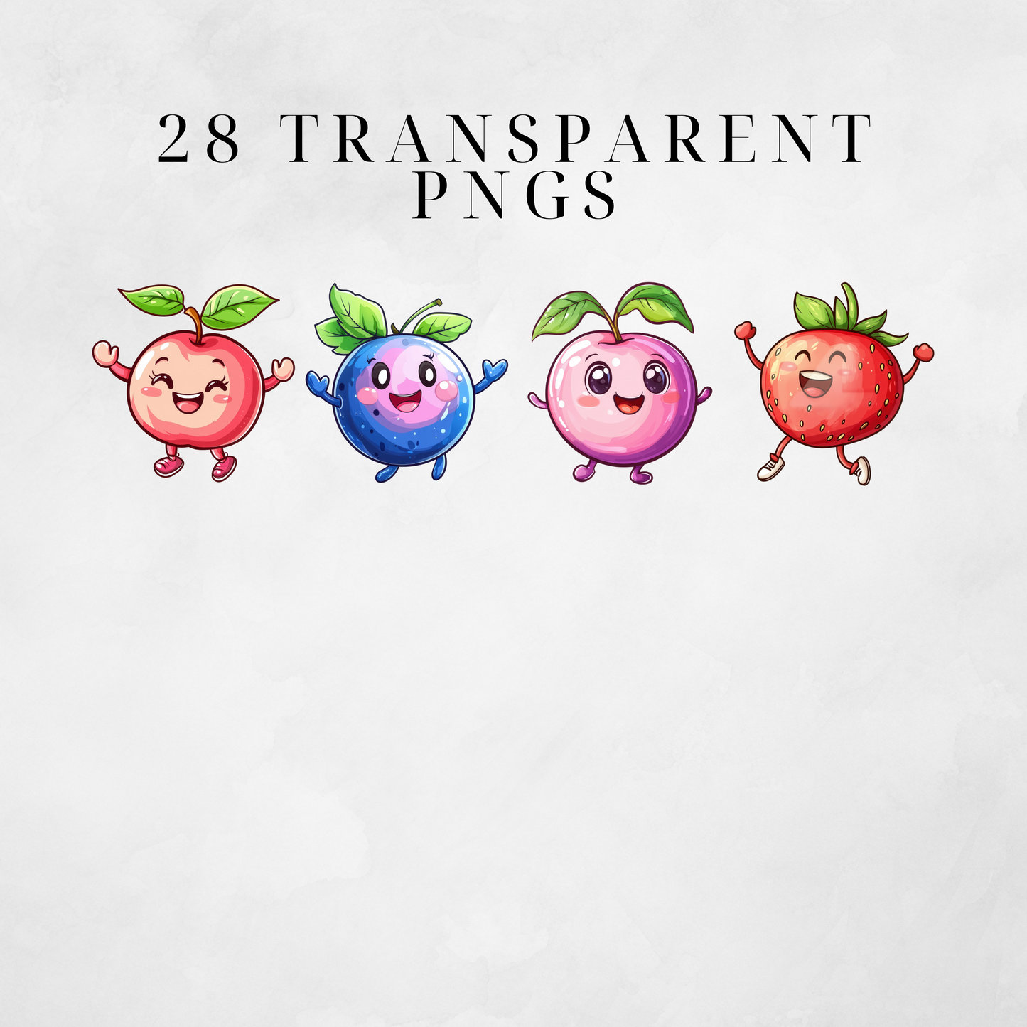 Dancing Fruit Clipart Pack