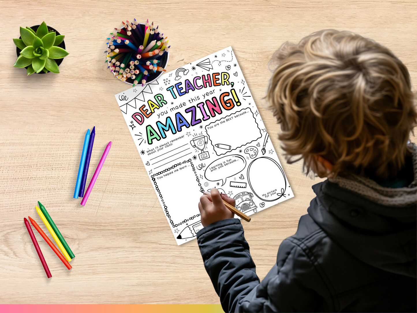 Teacher Appreciation Coloring Page