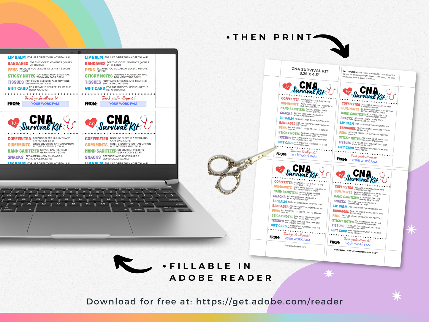 CNA Survival Kit Tags
