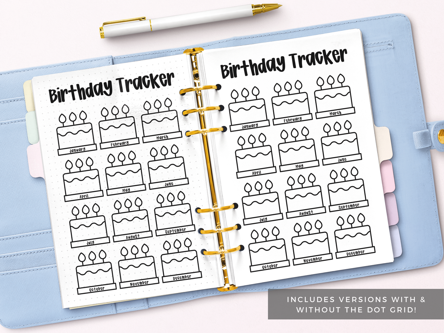 Birthday Tracker (Planner Insert)
