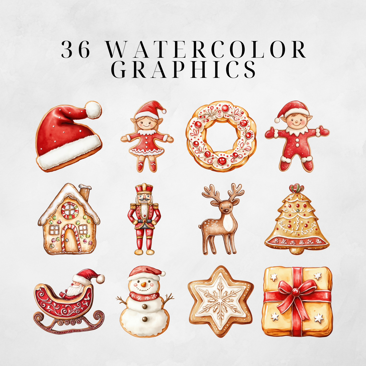 Christmas Cookies Clipart Pack