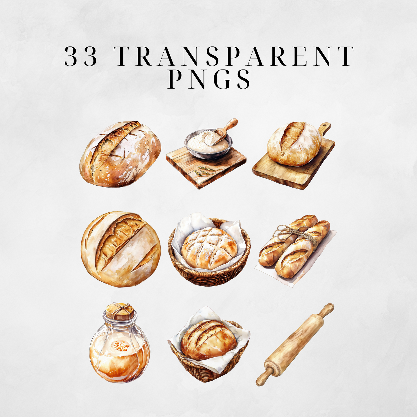 Sourdough Love Clipart Pack