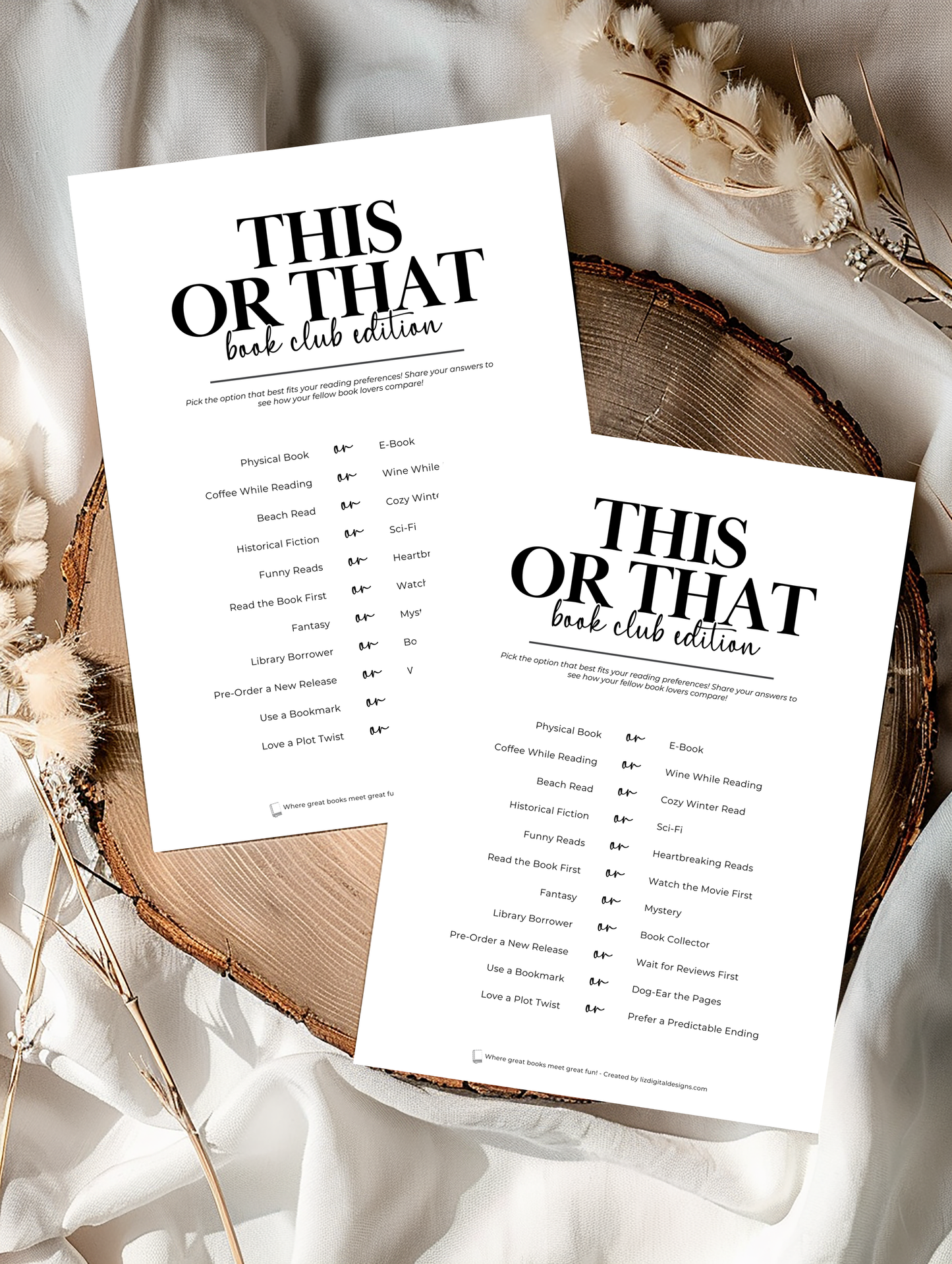 This or That - Book Club Edition