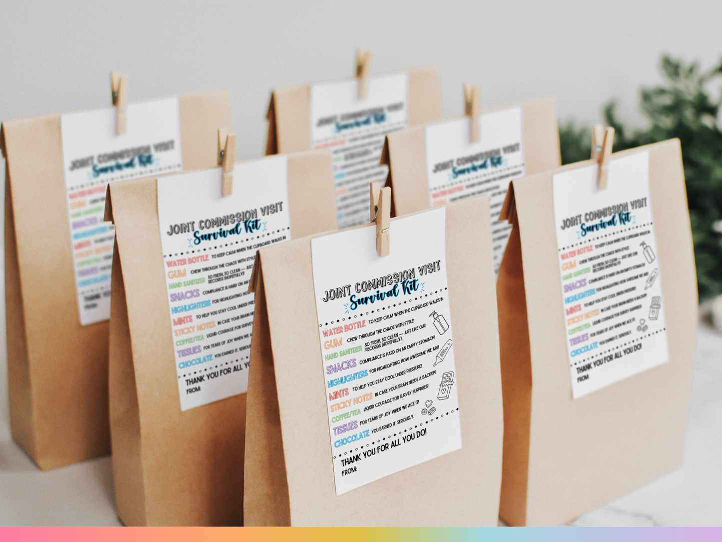 Joint Commission Visit Survival Kit Tags