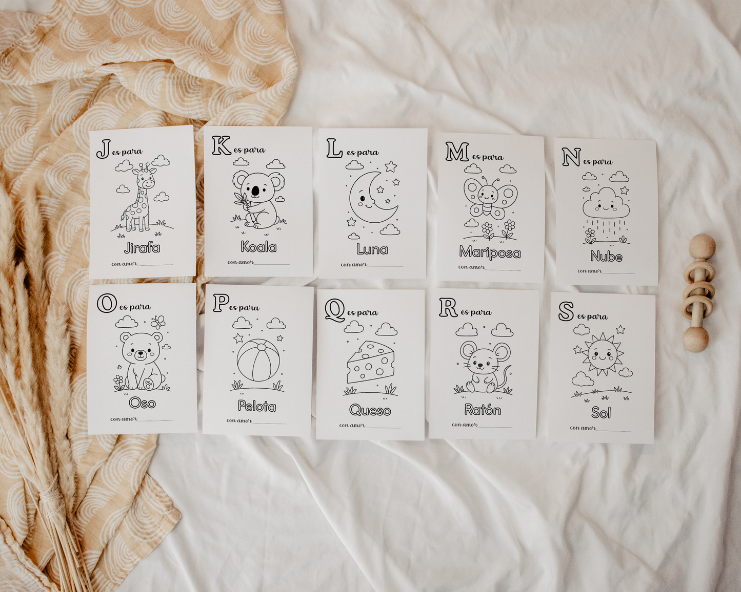 Baby's First ABC Coloring Book in Spanish (El Primer Libro ABC del Bebe)