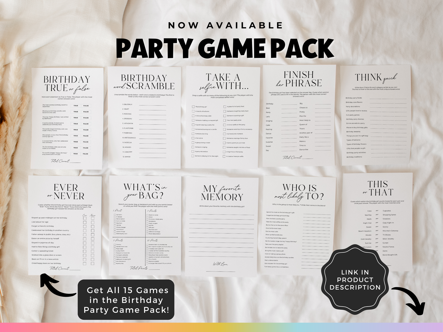 What's in Your Bag? - Birthday Party Game