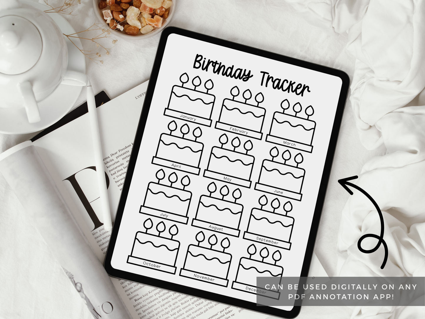 Birthday Tracker (Planner Insert)