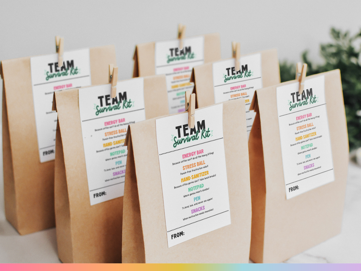 Team Survival Kit Tags