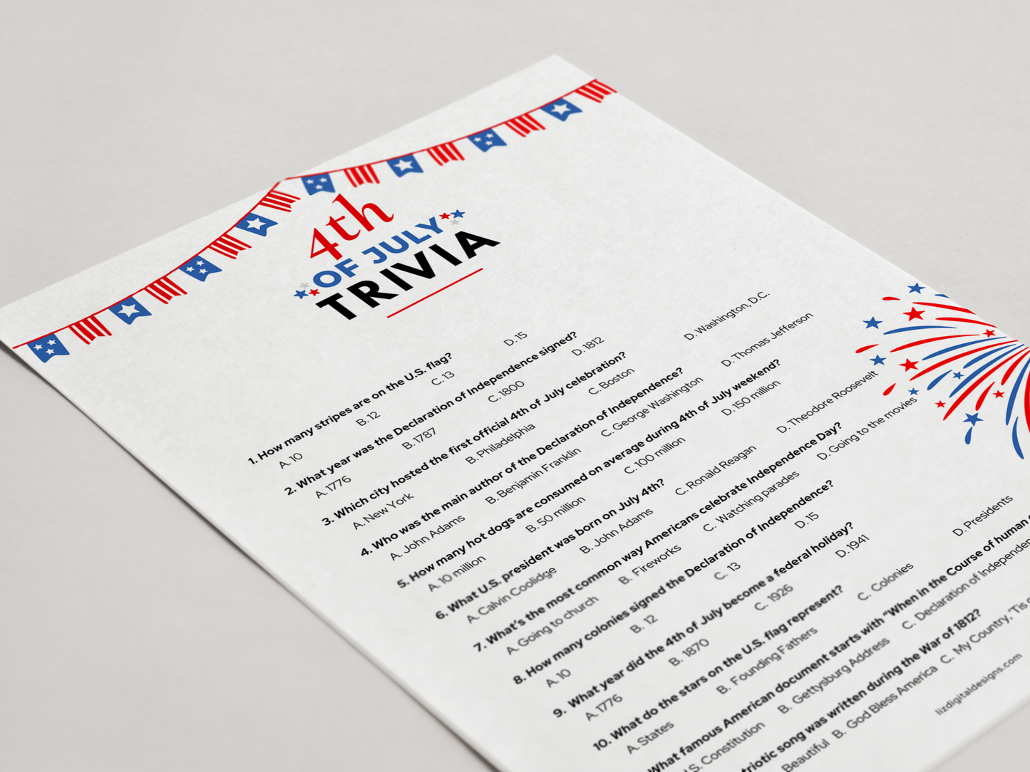 4th of July Trivia