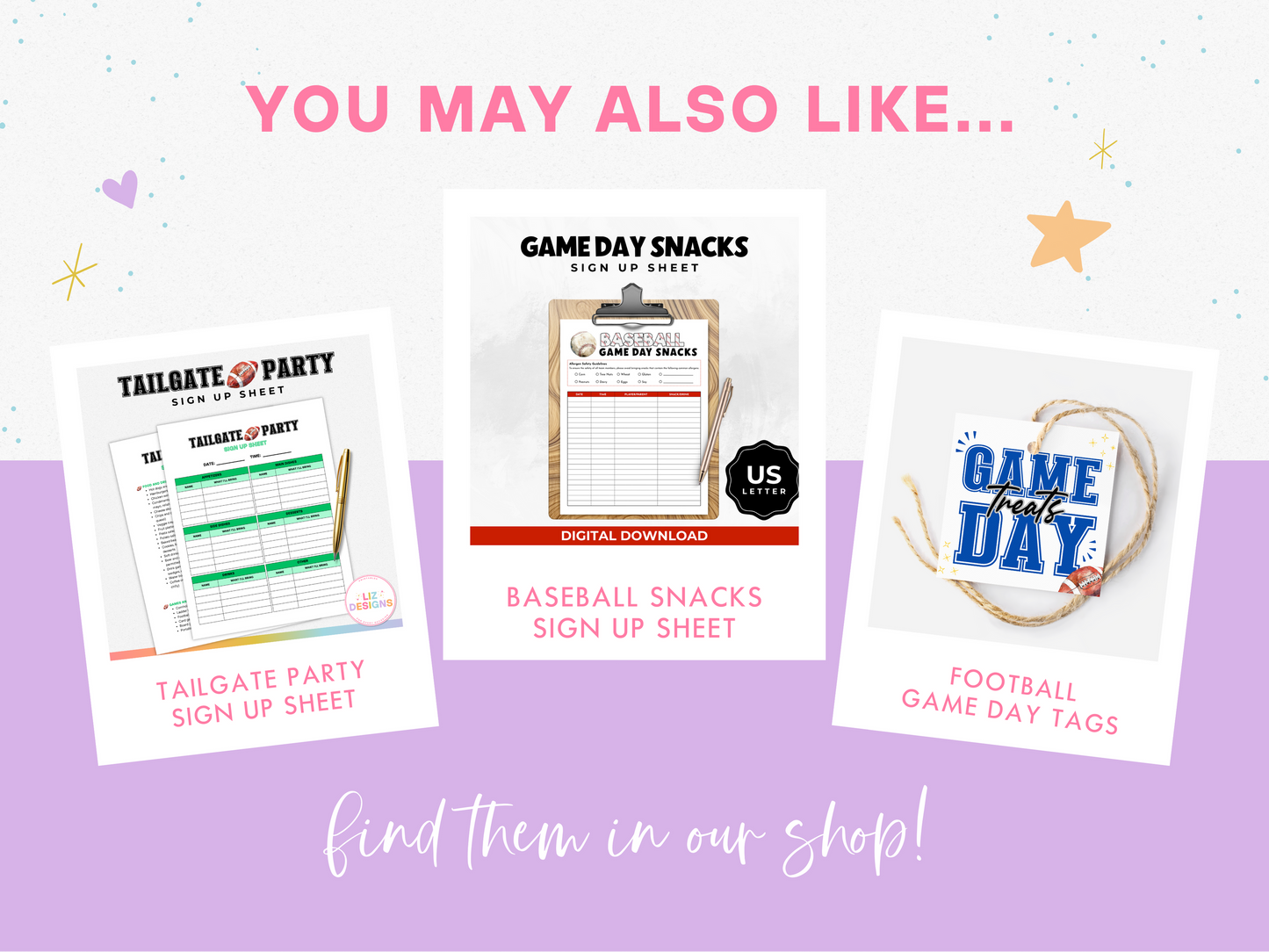 Baseball Game Day Treat Tags