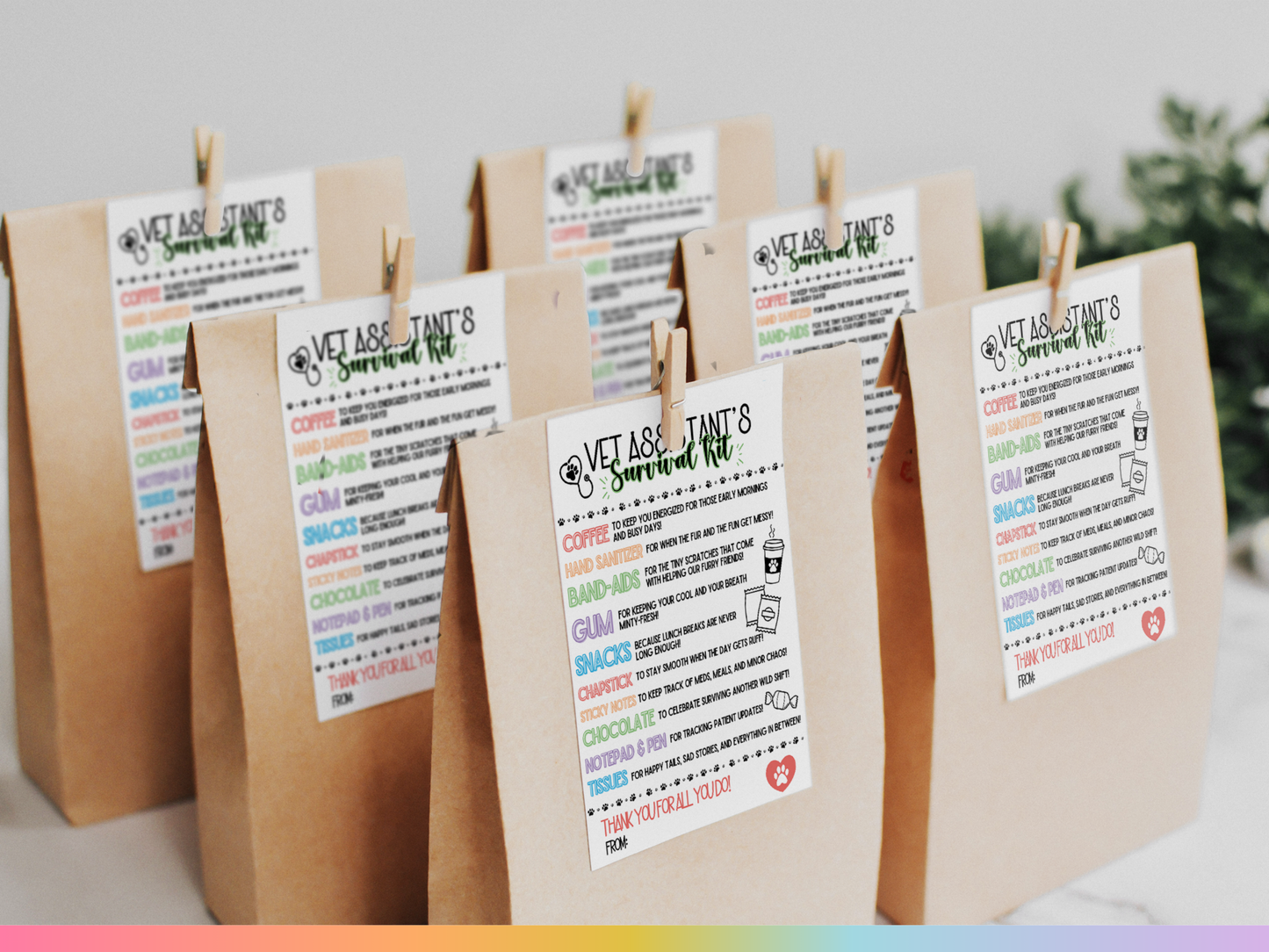 Vet Assistant's Survival Kit Tags