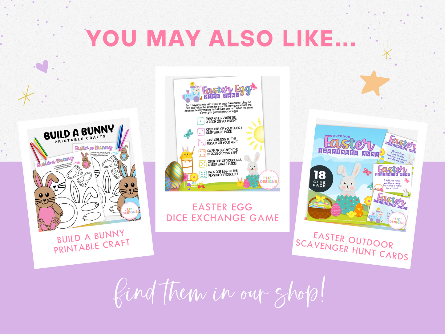 Easter Indoor Scavenger Hunt Cards