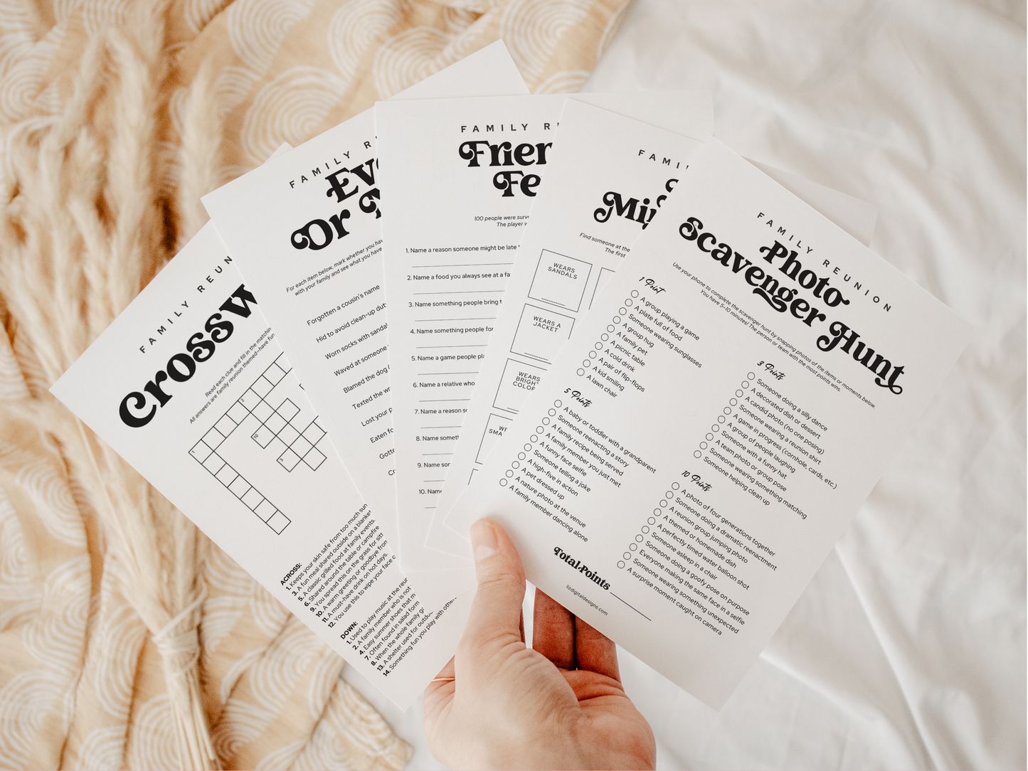 Family Reunion Party Game Pack (25 Games)