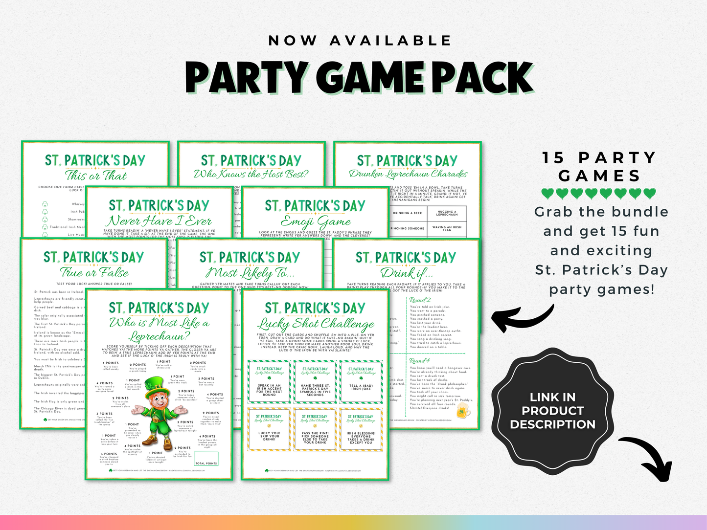 St. Patrick's Day Color Match-Up Game