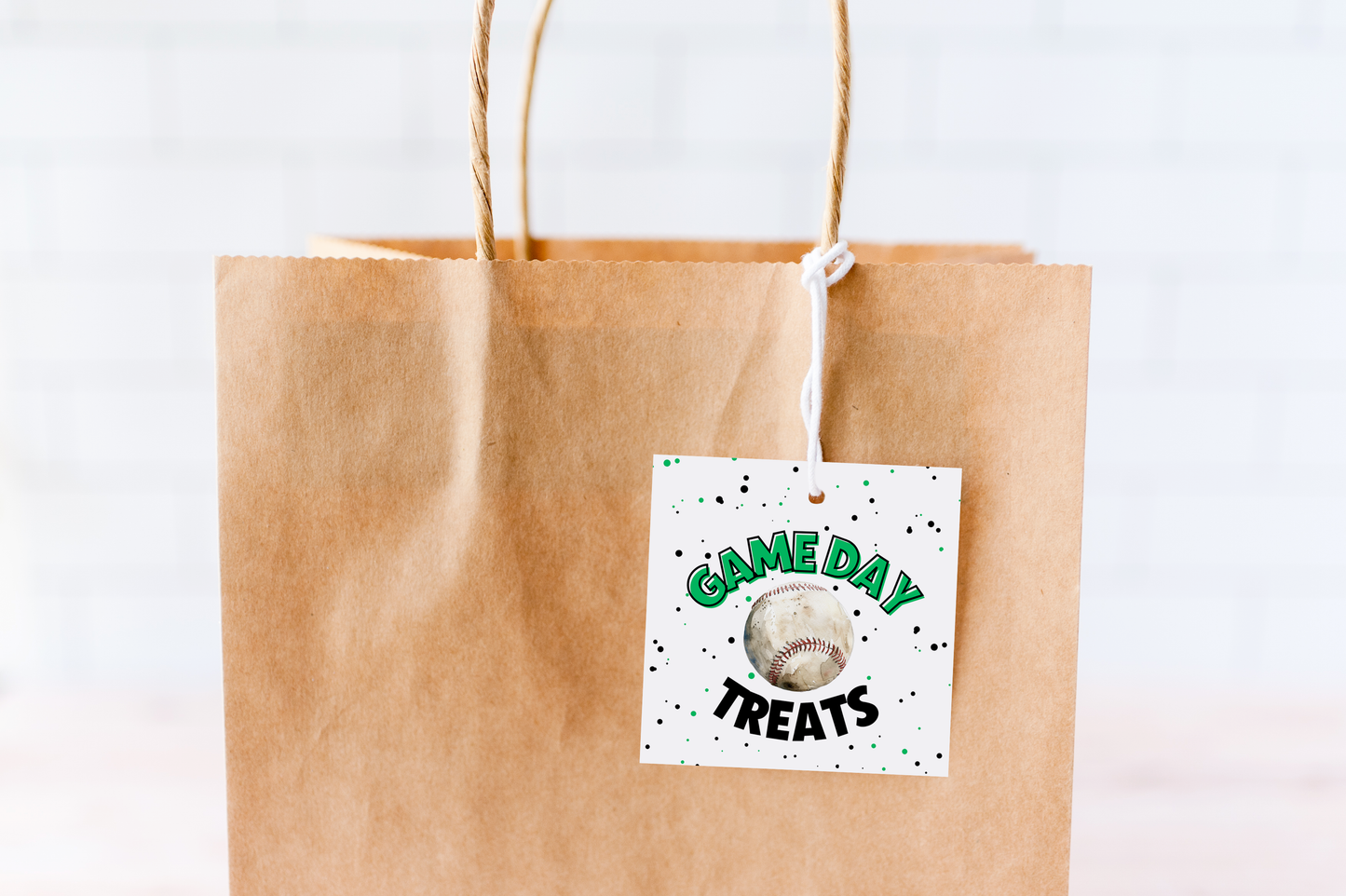 Baseball Game Day Treat Tags