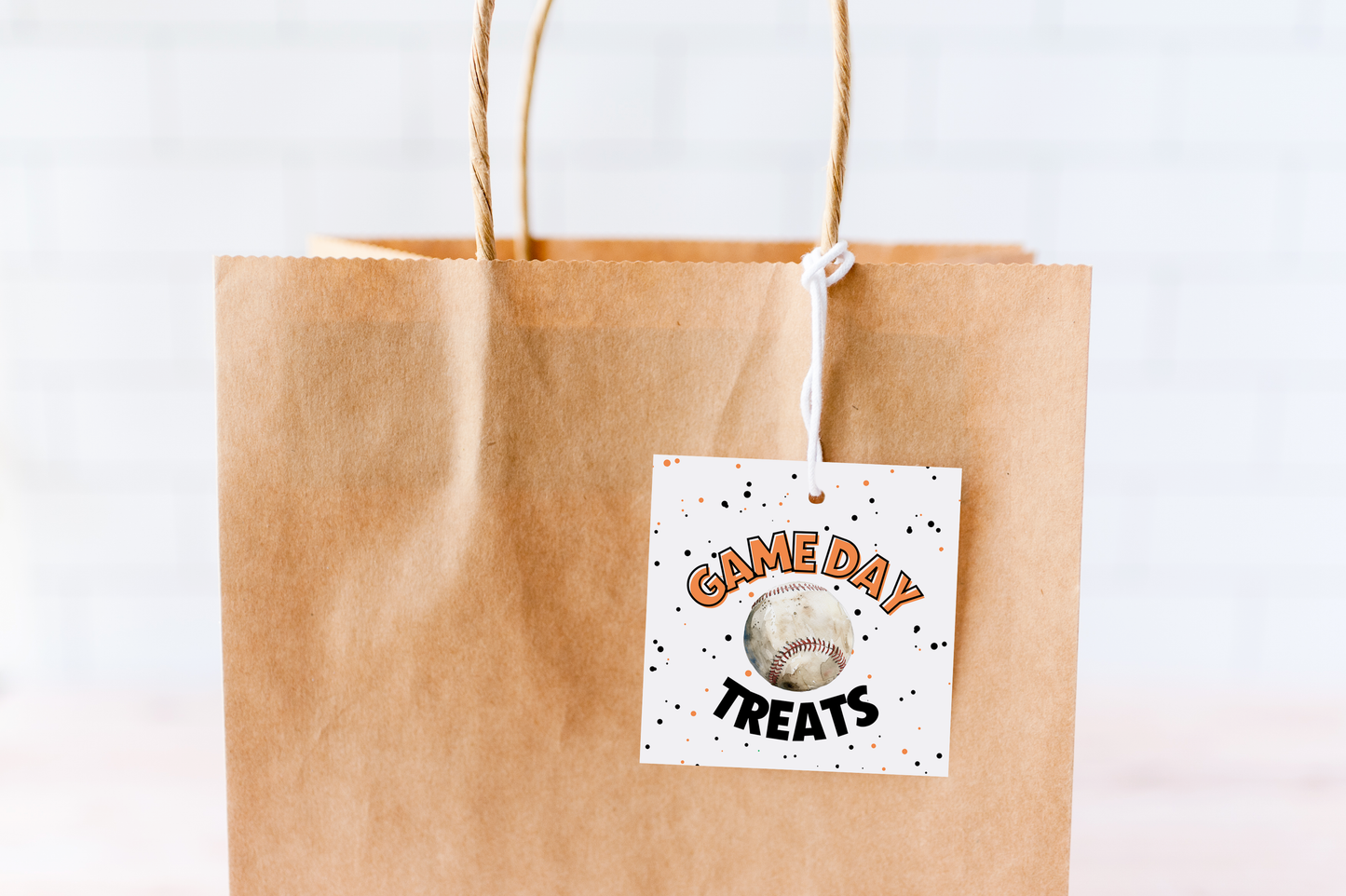 Baseball Game Day Treat Tags
