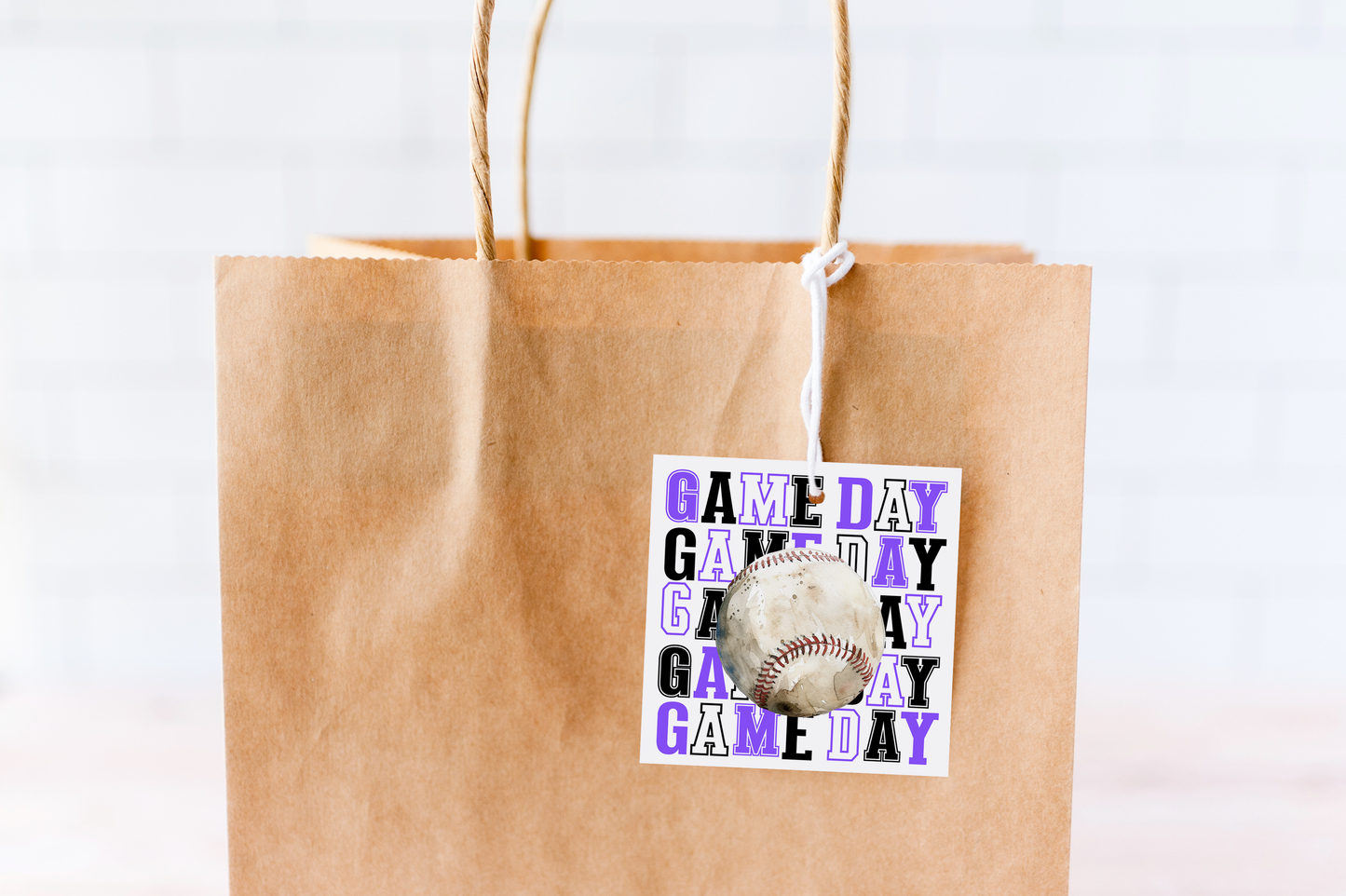 Baseball Game Day Treat Tags