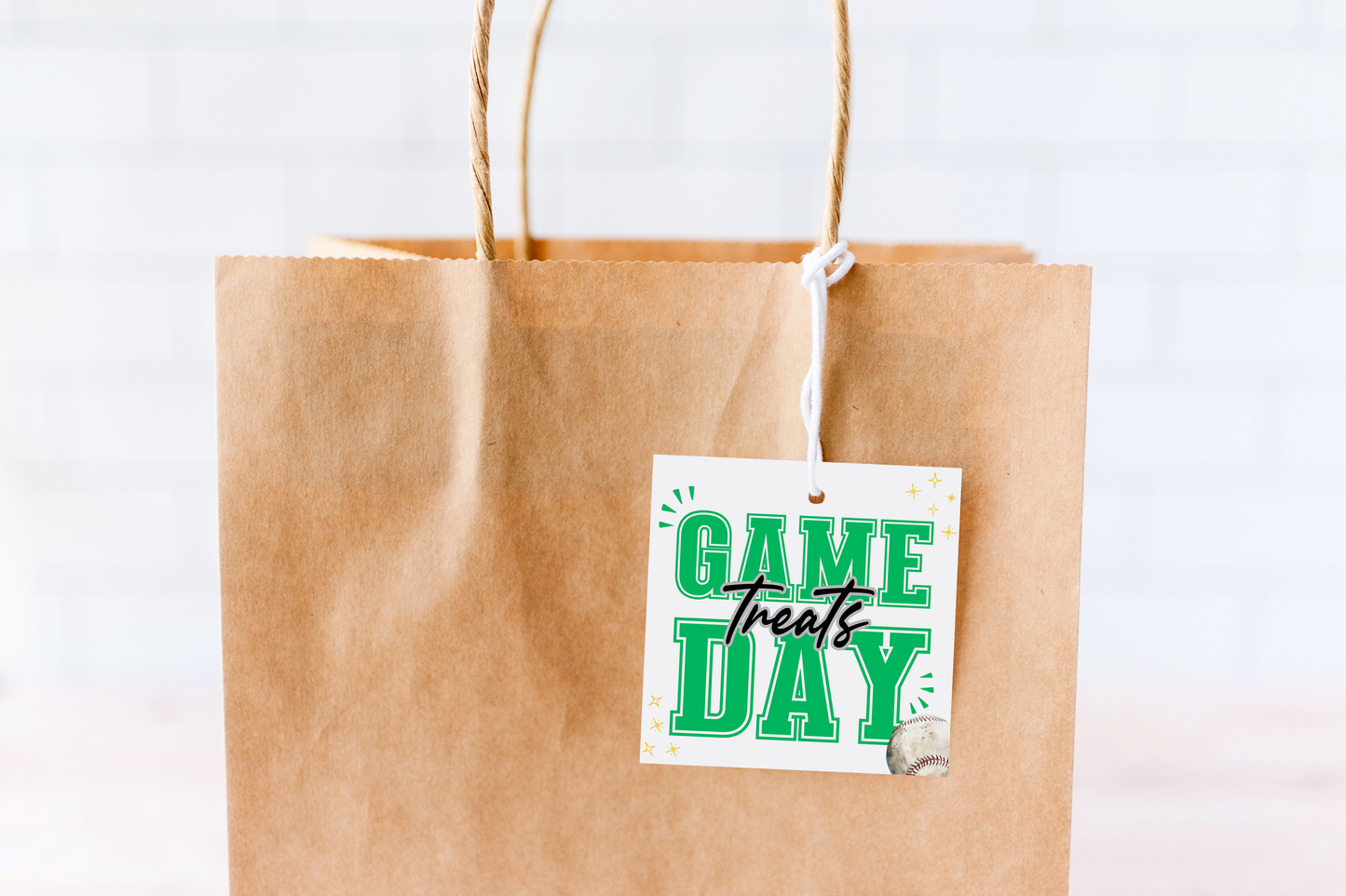 Baseball Game Day Treat Tags