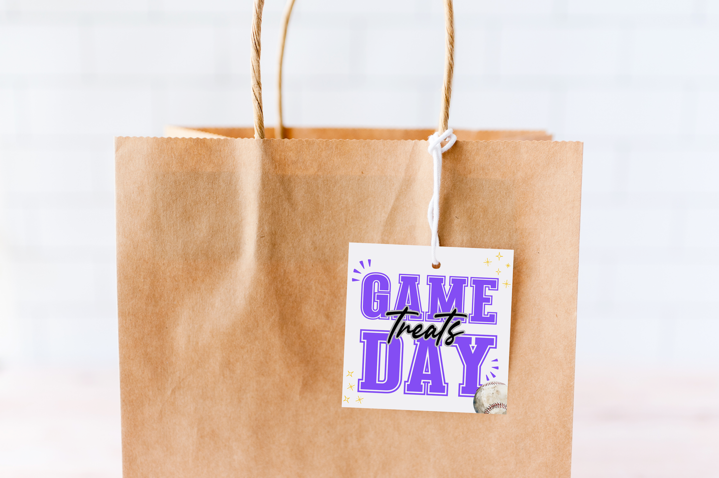 Baseball Game Day Treat Tags