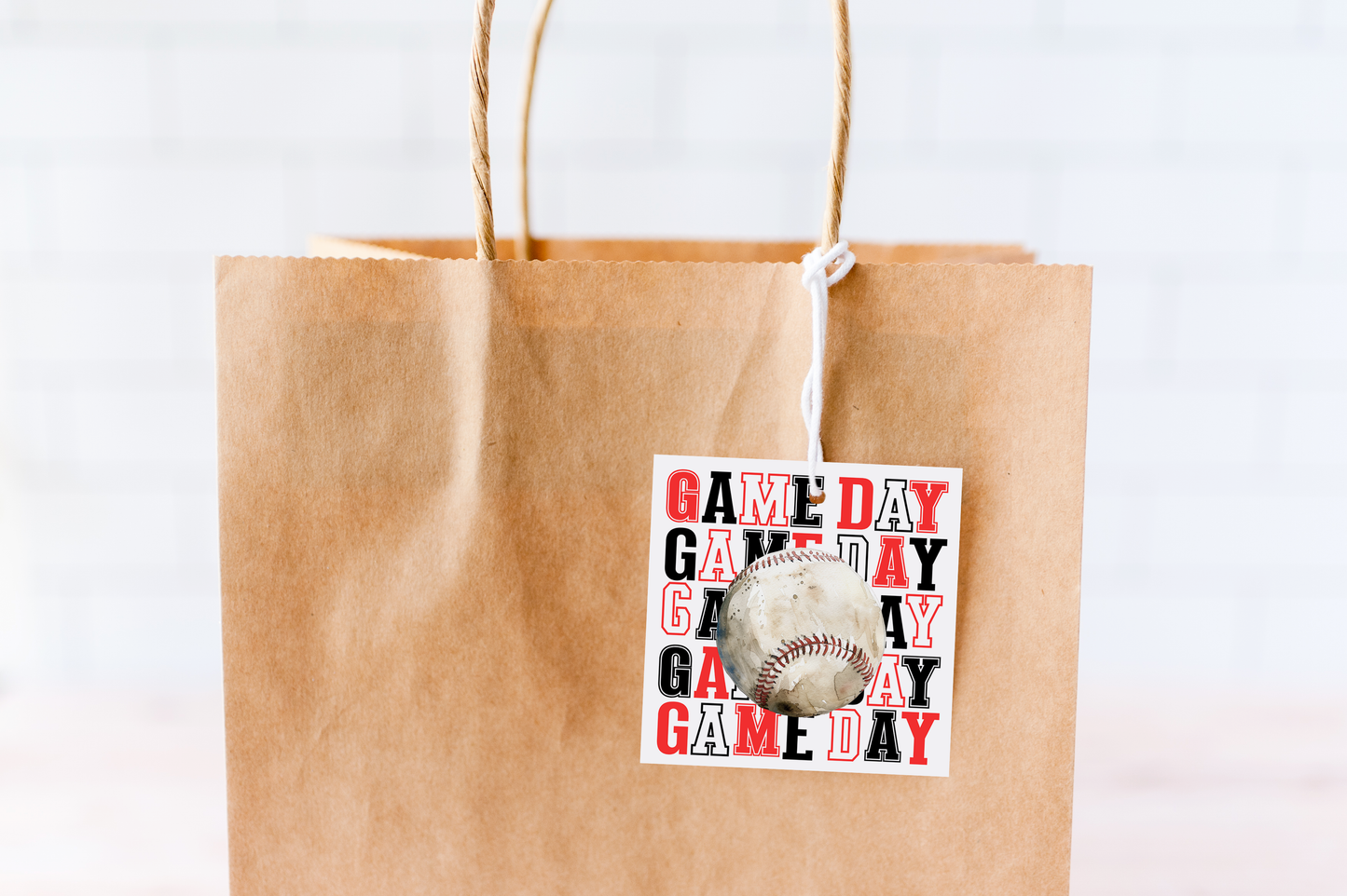 Baseball Game Day Treat Tags