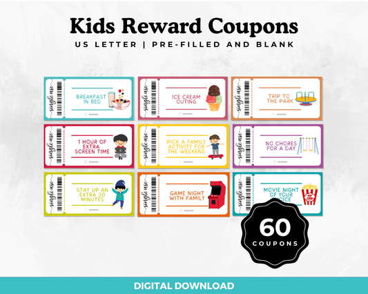 Kids Reward Coupon Book