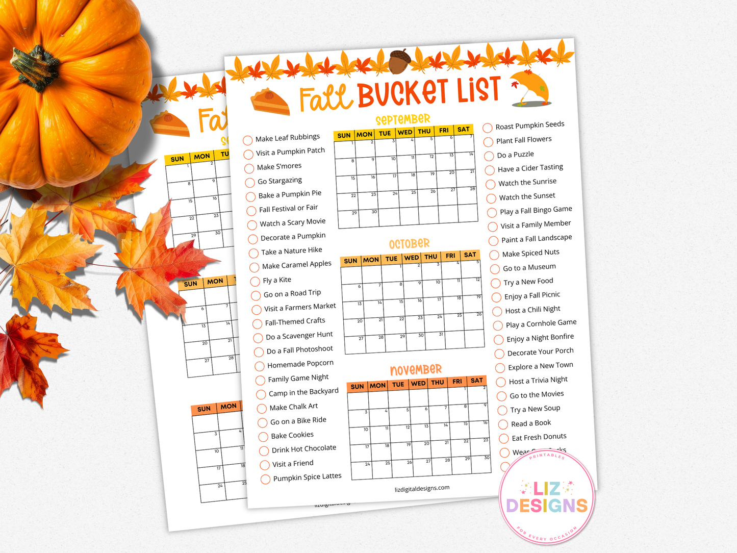 Fall Bucket List