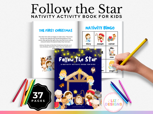 Follow the Star: Nativity Activity Book for Kids