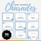 Baby Shower Charades - Blue Edition