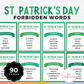 St. Patrick's Day Forbidden Words Game