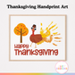 Happy Thanksgiving Handprint Art