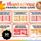 Thanksgiving Friendly Feud Game