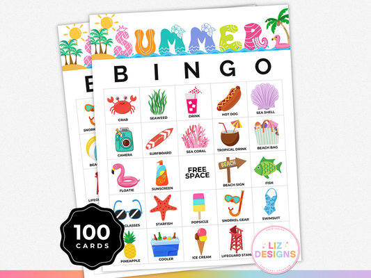 Summer Bingo Cards