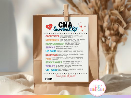 CNA Survival Kit Tags