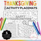 Thanksgiving Activity Placemats