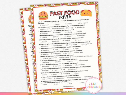 Fast Food Trivia