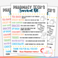 Pharmacy Tech's Survival Kit Tags