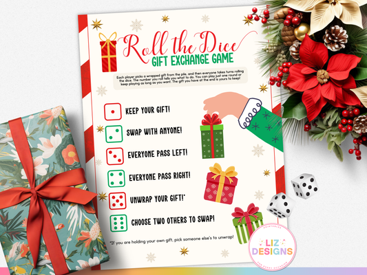 Christmas Roll the Dice Gift Exchange Game