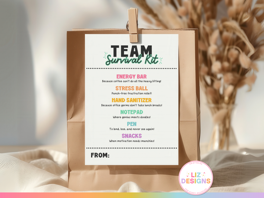 Team Survival Kit Tags