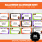 Outdoor Halloween Scavenger Hunt Game