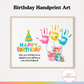 Happy Birthday Handprint Art