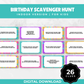 Indoor Birthday Scavenger Hunt Game