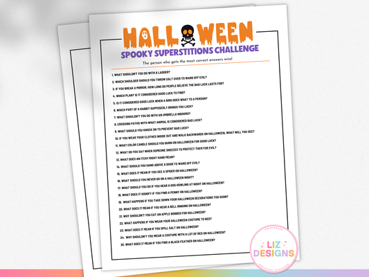 Spooky Superstitions Challenge