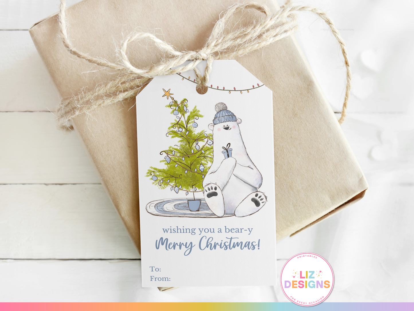 Bear-y Merry Christmas Gift Tag