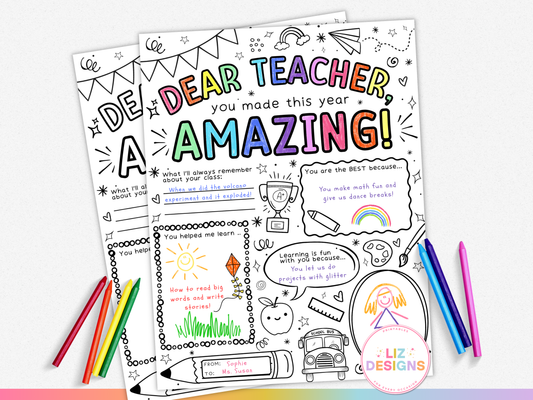 Teacher Appreciation Coloring Page