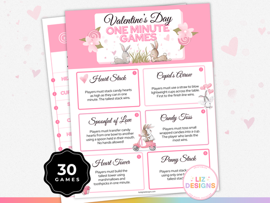 Valentine's Day One Minute Games