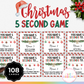 Christmas 5 Second Game