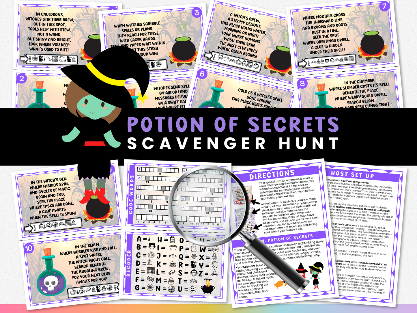 Halloween Scavenger Hunt - Potion of Secrets