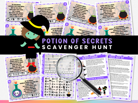 Halloween Scavenger Hunt - Potion of Secrets