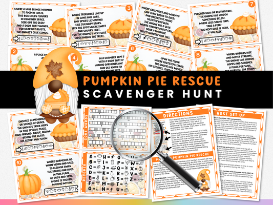 Thanksgiving Scavenger Hunt - Pumpkin Pie Rescue