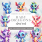 Baby Dragons Clipart Pack